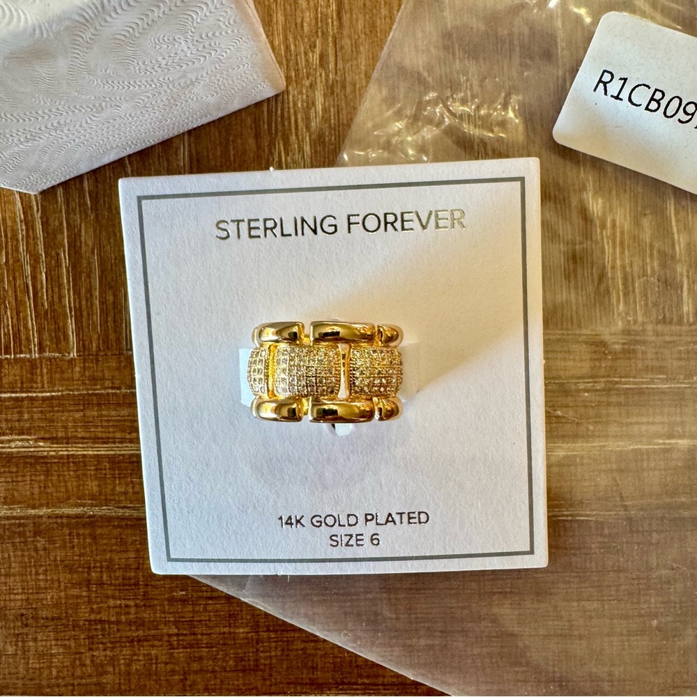 Sterling Forever Avina pavé CZ eternity ring 6 - Picture 4 of 9